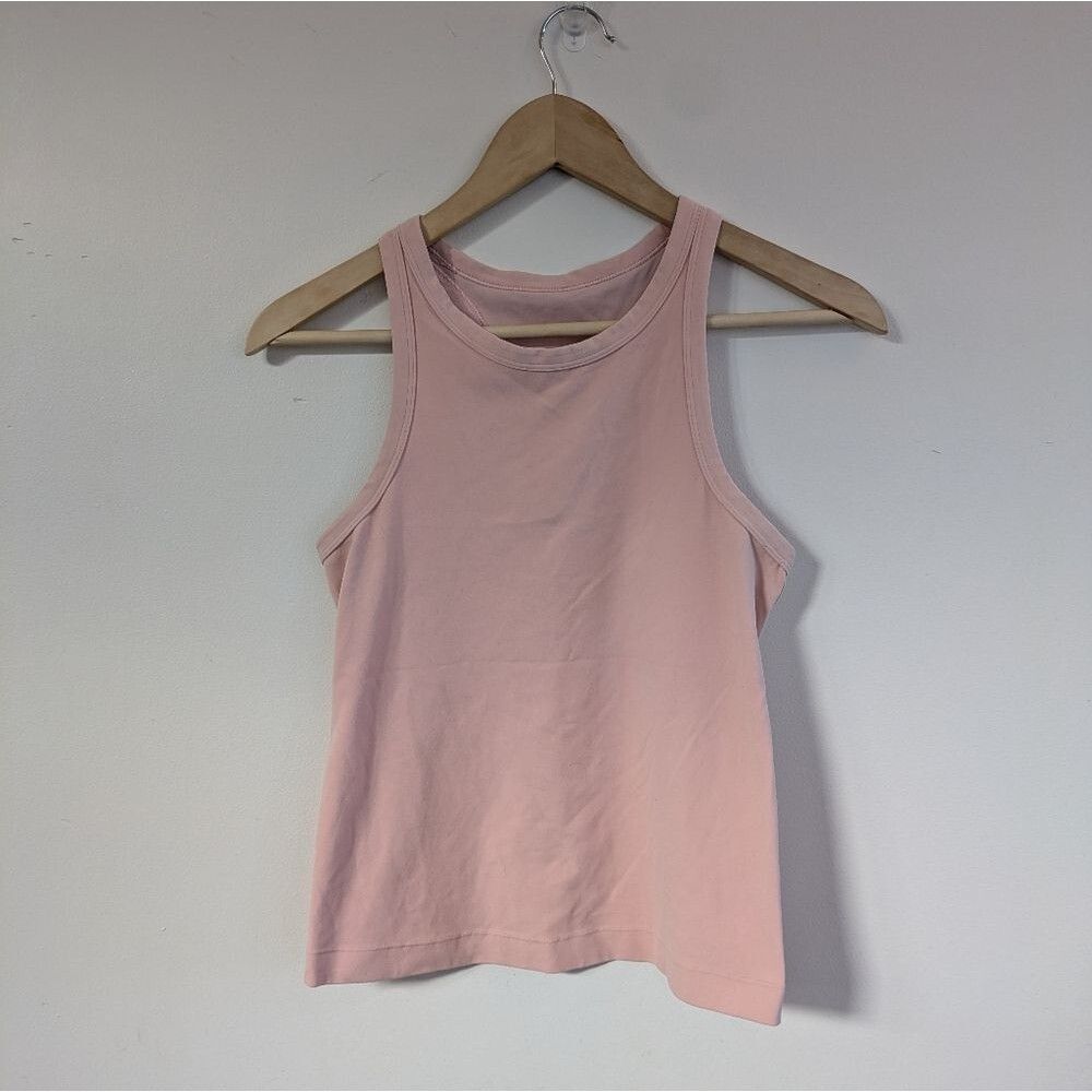 Lululemon Align Crop Waist-Length Racerback Tank Strawberry Milkshake 81739 4-6